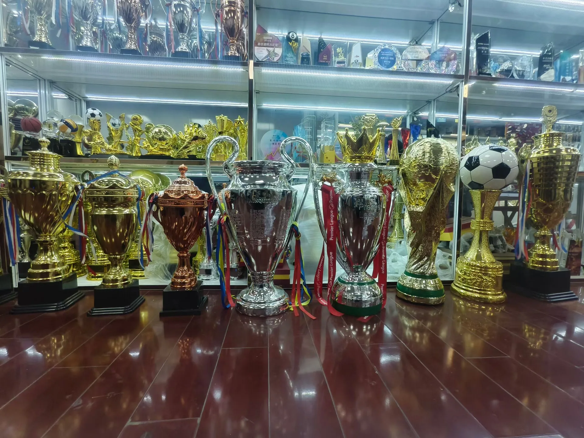 Finished zinc alloy die-cast items on display